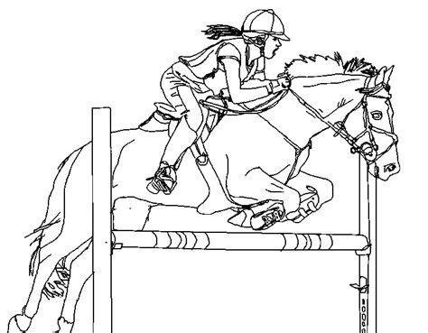 Horse Jumping Coloring Pages at GetColorings.com | Free printable colorings pages to print and color