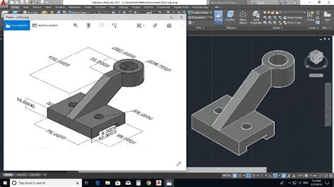 It is an axonometric projection in which the three coordinate axes appear equally foreshortened and the angle between any two of them is 120 degrees. 3D Isometric Drawing in Autocad 2019 - YouTube