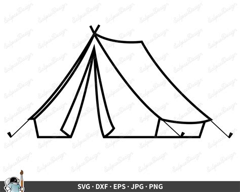 Camping Tent SVG Tent Vector Clip Art Camping Clipart Tent Etsy