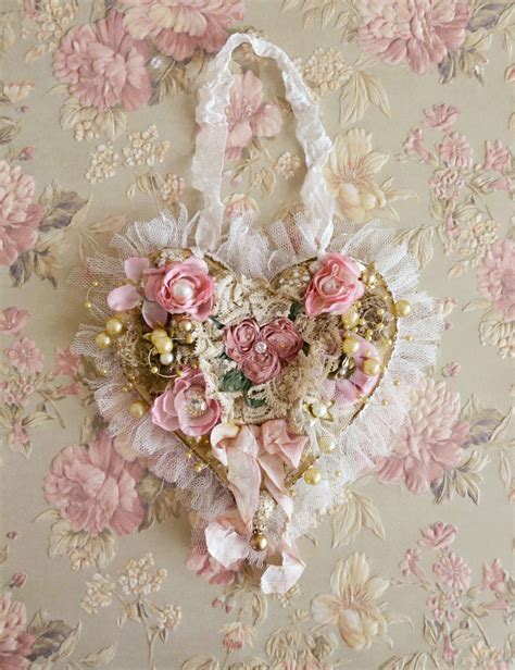 Jennelise Valentines Hearts Shabby Chic Wreath Shabby Chic Crafts