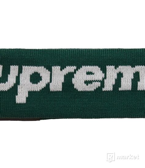 Supreme New Era Big Logo Headband Fw18 Dark Green Refresher Market