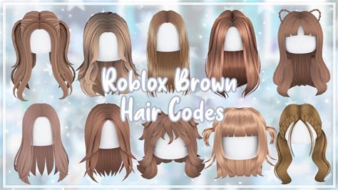 Aesthetic Brown Hair Codes Part 4 In 2022 Roblox Brown Hair Id