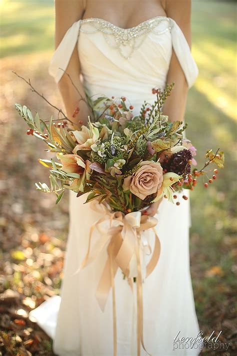 Rustic Fall Wedding Bouquet Benfield Photography Blog