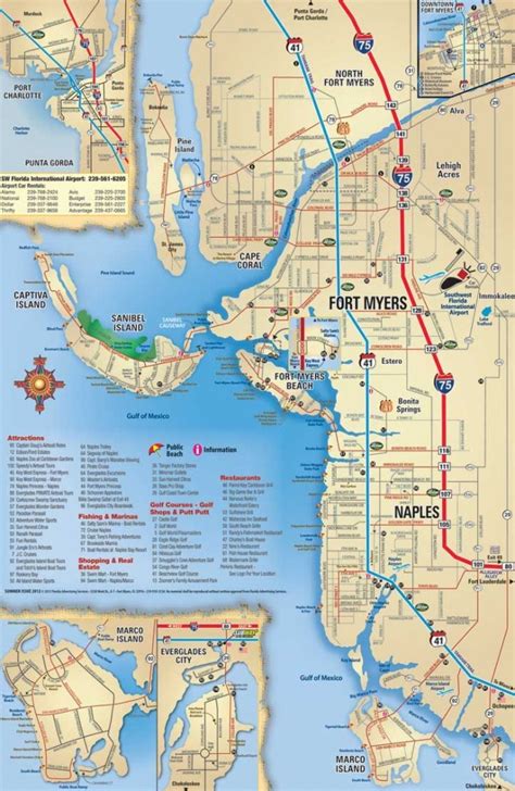 Map Of Fort Myers Florida Area Printable Maps