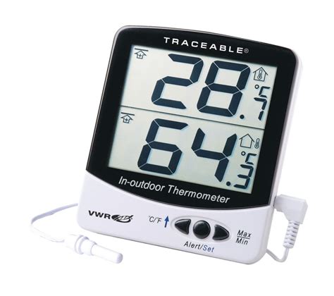 Vwr Traceable Indooroutdoor Digital Thermometer With Giant Dual