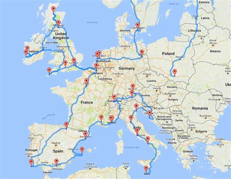 Your Most Epic European Road Trip Mapped European Road Trip Road