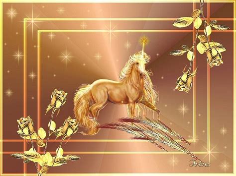 Golden Unicorn Iloveme`s World Wallpaper 21768300 Fanpop