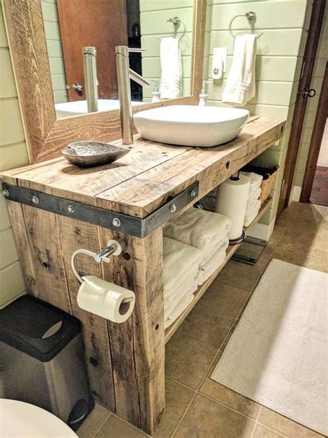 20 Modern Farmhouse Bathroom Vanity Ideas Rustic Bathrooms Rustic