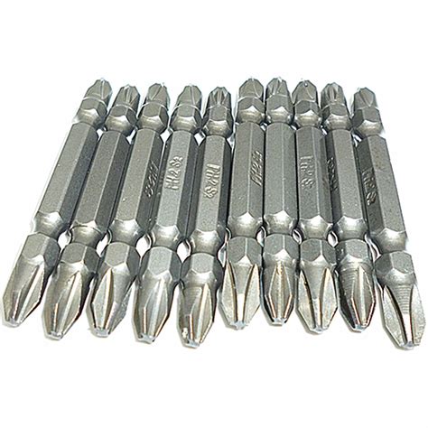 10pcs Screwdriver Bits Phillips 65mm Double Ended Impact Power Tool Ph2