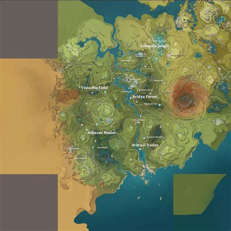 Genshin Impact Sumeru Karte