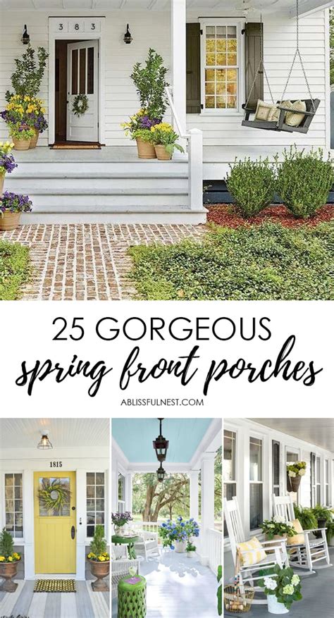 How To Decorate A Small Front Porch For Spring Leadersrooms
