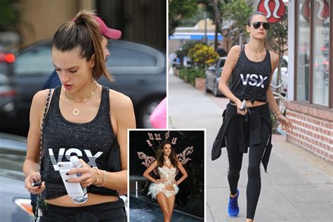 Model Alessandra Ambrosio Shows Off Toned Tum As She Leaves Gym Ahead Of Victoria S Secret Show