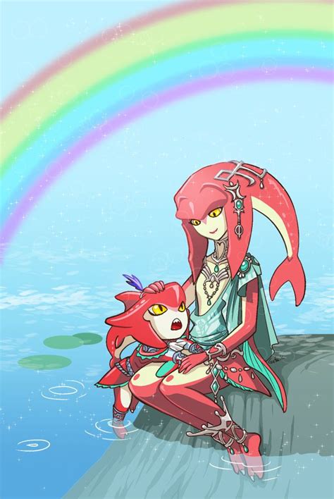 Mipha And Sidon Gufu Kandagawa Legend Of Zelda Legend Of Zelda Breath Zelda Art