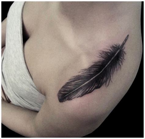 Maybe you would like to learn more about one of these? black feather tattoo - Design of TattoosDesign of Tattoos