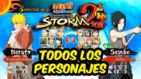 Todos Los Personajes De Naruto Storm 2 Youtube