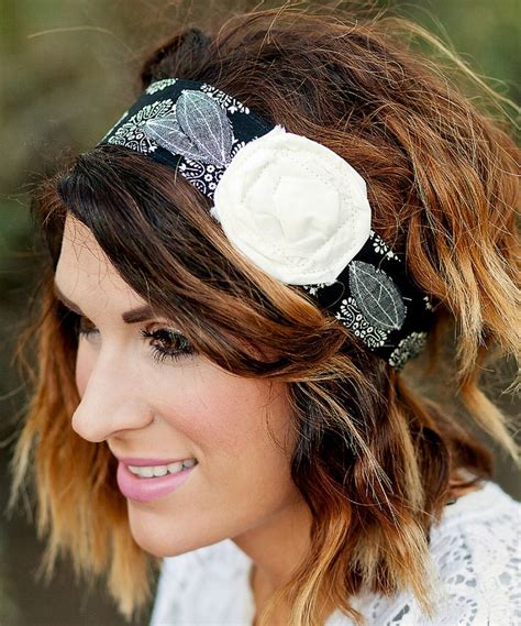Love This Black Cream Rosette Wrap Headband By Vintage Rose Wraps On Zulily Zulilyfinds