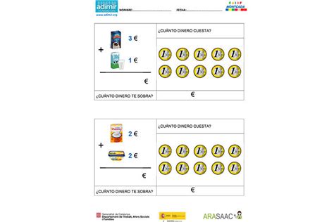 Material Didáctico Matemáticas Y Euros Enseñar Conceptos Del Dinero A