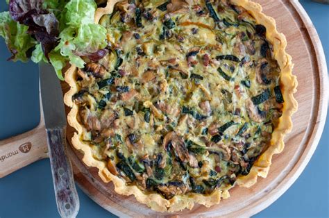 Zucchini Mushroom Quiche Recipe Your Guardian Chef