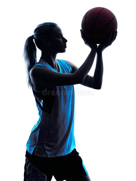 Woman Basketball Player Silhouette Stock Image Image Of Silhouette