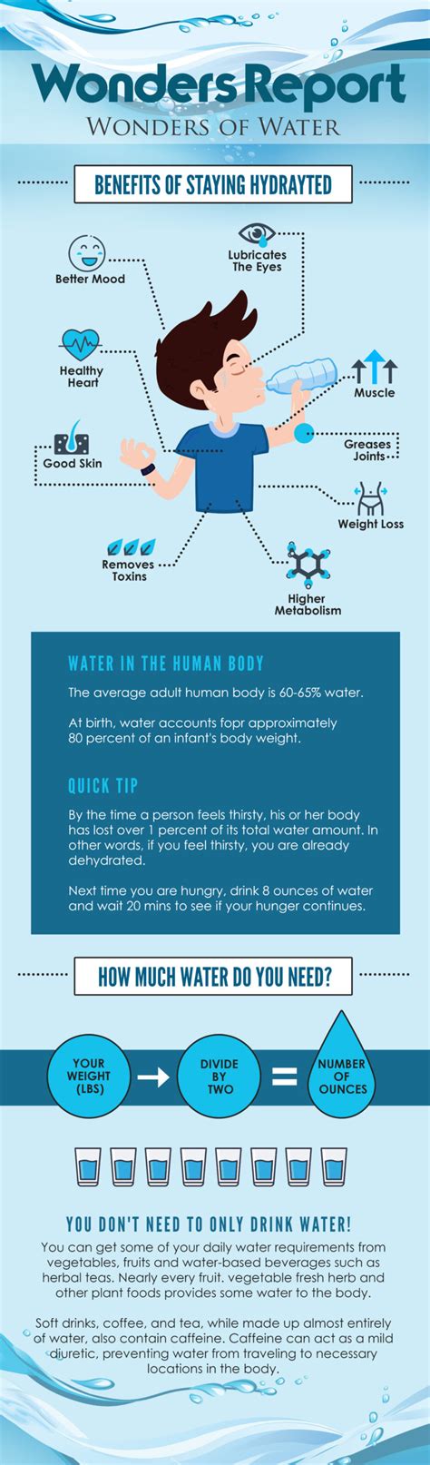 Benefits Of Staying Hydrated Infographic
