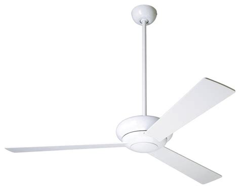 52 Modern Fan Company Altus Glossy White Ceiling Fan Contemporary
