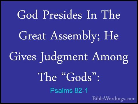 Psalms 82 Holy Bible English