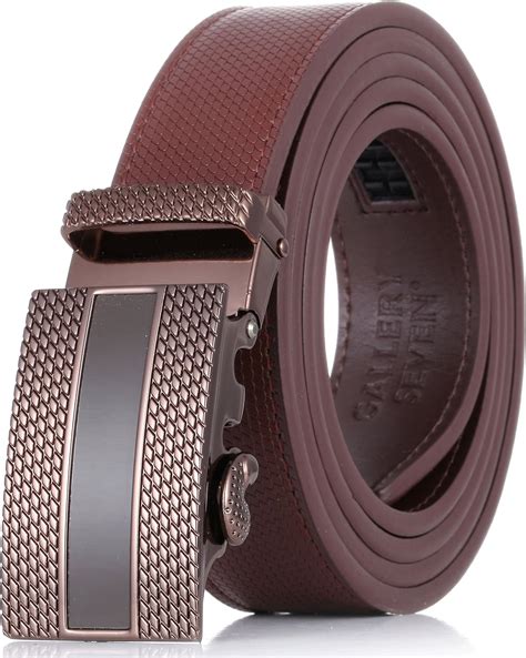 Gallery Seven Mens Leather Ratchet Belt Adjustable Click