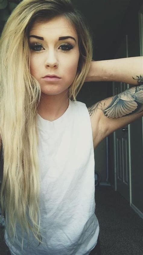 Cute Tattoo Blonde Telegraph