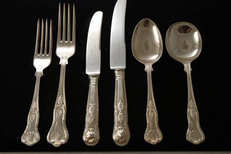 Silver Plated Cutlery Flatware Set For 4 Stainless Steel Cutlery