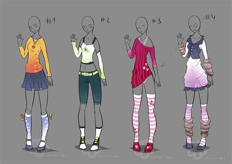 Girly Outfits Adopts Sold By Nahemii San On Deviantart