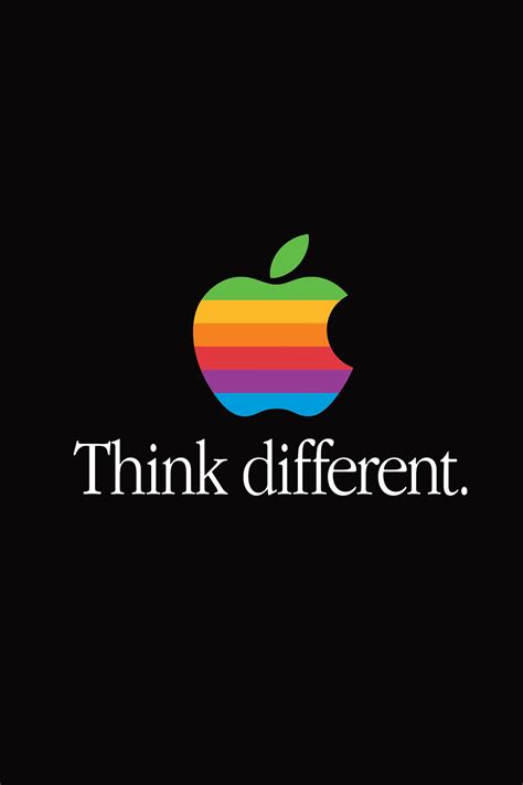 Think Different Digital Download Poster Apple Logo Etsy