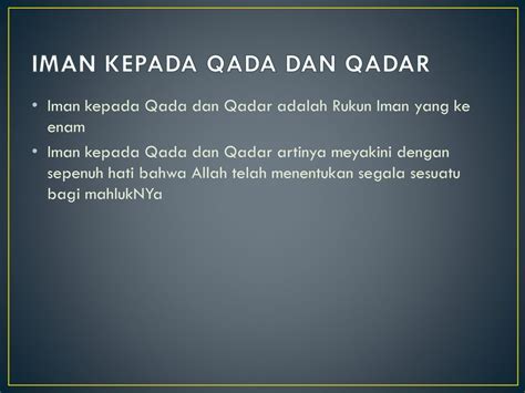 Apa Itu Qada Dan Qadar Kompas Sekolah