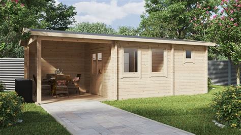garden sauna cabin nora 15 m2 8 x 3 m 70 mm summer house 24