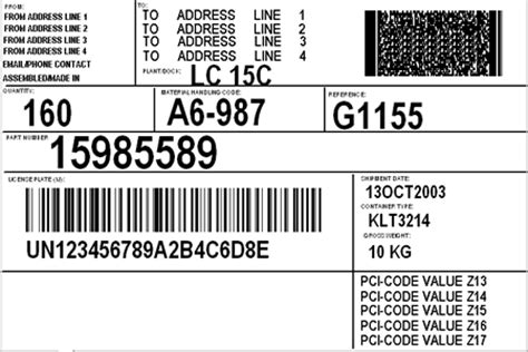 Layouts pertaining to aiag b3 aiag b5 aiag b10 general motors gs1 delivery product tags gtl global transport materials label vda 4902 galia. LabelRIGHT Ultimate for Windows | ScanBarcode.com - The Source for Barcode Hardware and Software ...