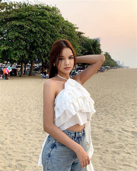 Pear Pearkwan Most Cute Thailand Transgender Beach Girl Dress Thai