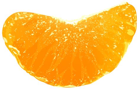 Clementine Tangerine Orange Clip Art Piece Of Tangerine Transparent