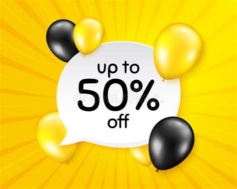 Up To 50 Percent Off Sale Discount Offer Price Sign Vector Stock