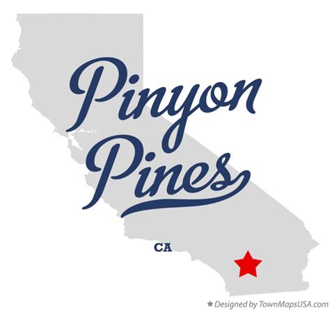 Map Of Pinyon Pines Ca California