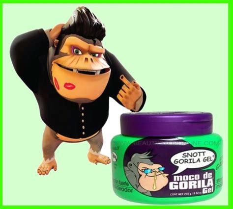Styling to create the desired look. Monkey Snot Hair Gel
