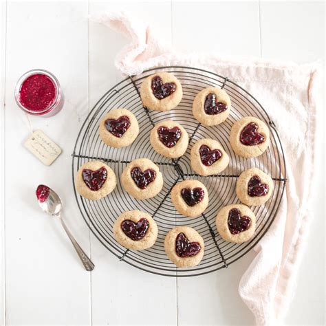 Thumbprint Heart Cookies Fraiche Living