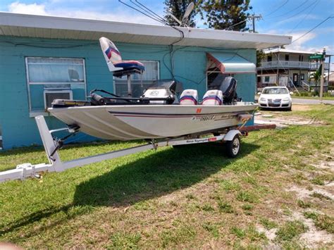 1996 16 Ft Sea Nymph Bass Boat With 28hp Evinrude Spl Edition With