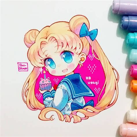 By Ibuchuan Chibi Anime Kawaii Anime Chibi Sailor Moon Art