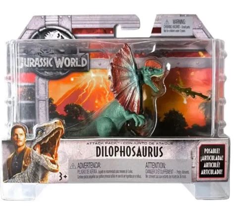 Mattel Jurassic World Fallen Kingdom Attack Pack Dilophosaurus Figure