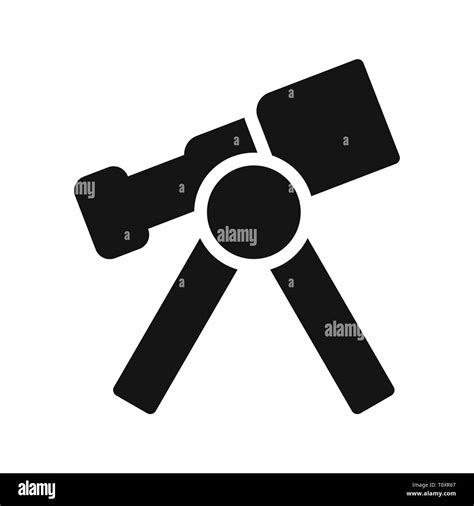 Illustration Telescope Icon Stock Photo Alamy