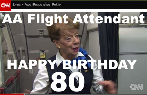 Happy Birthday The World Oldest Flight Attendant Is 80 Years Of Age