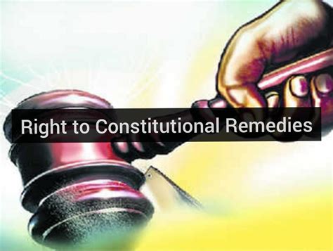 Right To Constitution Remedies Legal Vidhiya