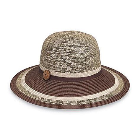 wallaroo women s nola sun hat 100 paper braid upf 50 brown wide brim sun hat wide