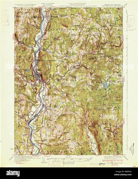 Map Of Bellows Falls Hi Res Stock Photography And Images Alamy