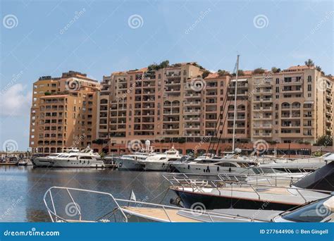 Residential Buildings In The Fontvieille Ward Of Monaco Editorial Photo