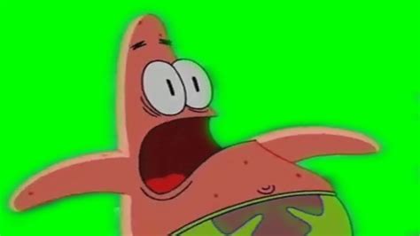 Spongebob Green Screen Patrick Screaming Youtube